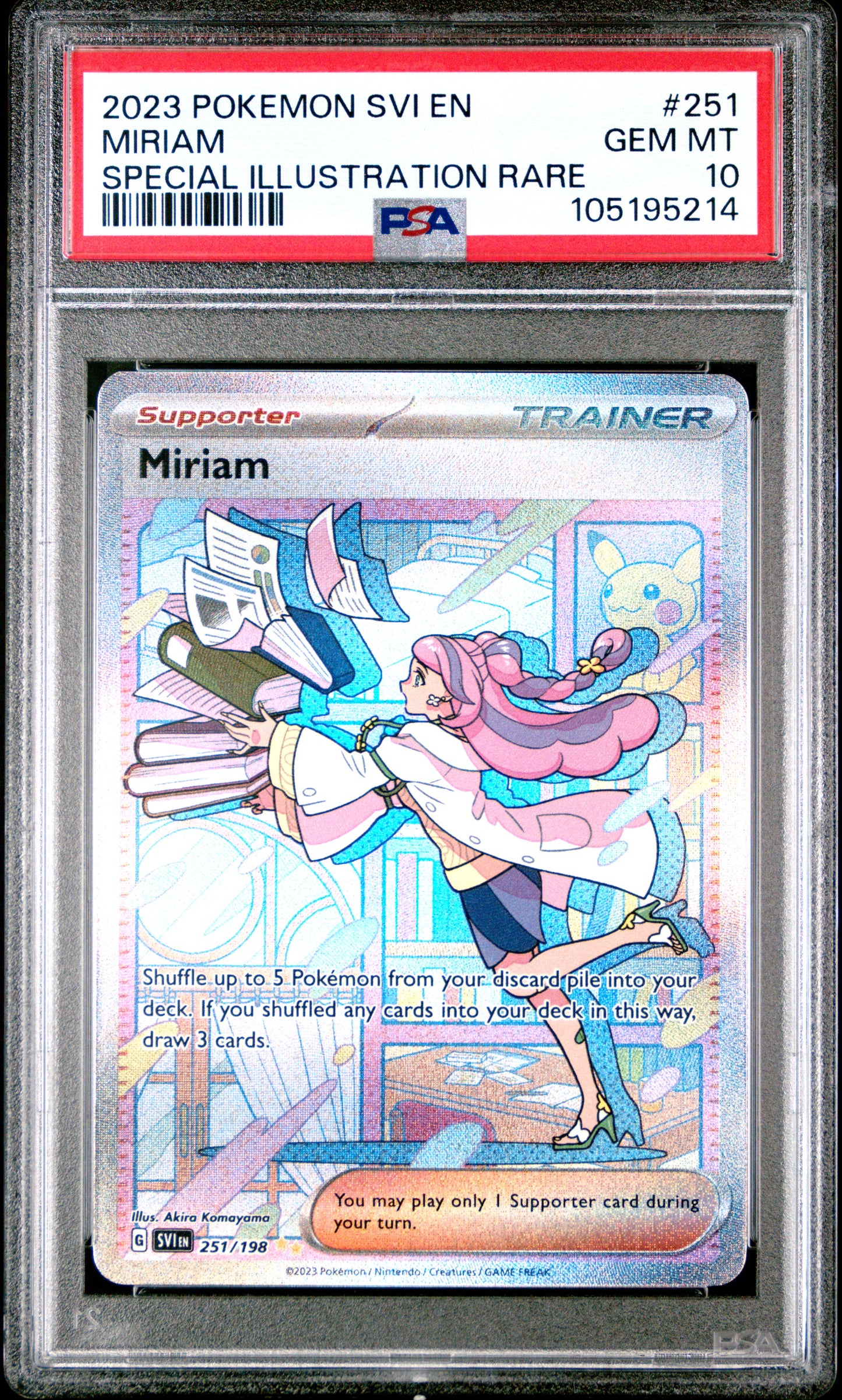 2023 Pokemon Svi En-Scarlet & Violet #251 Miriam PSA 10