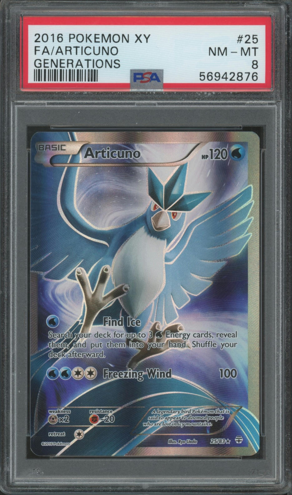 2016 Pokemon Xy Generations #25 Fa/Articuno PSA 8