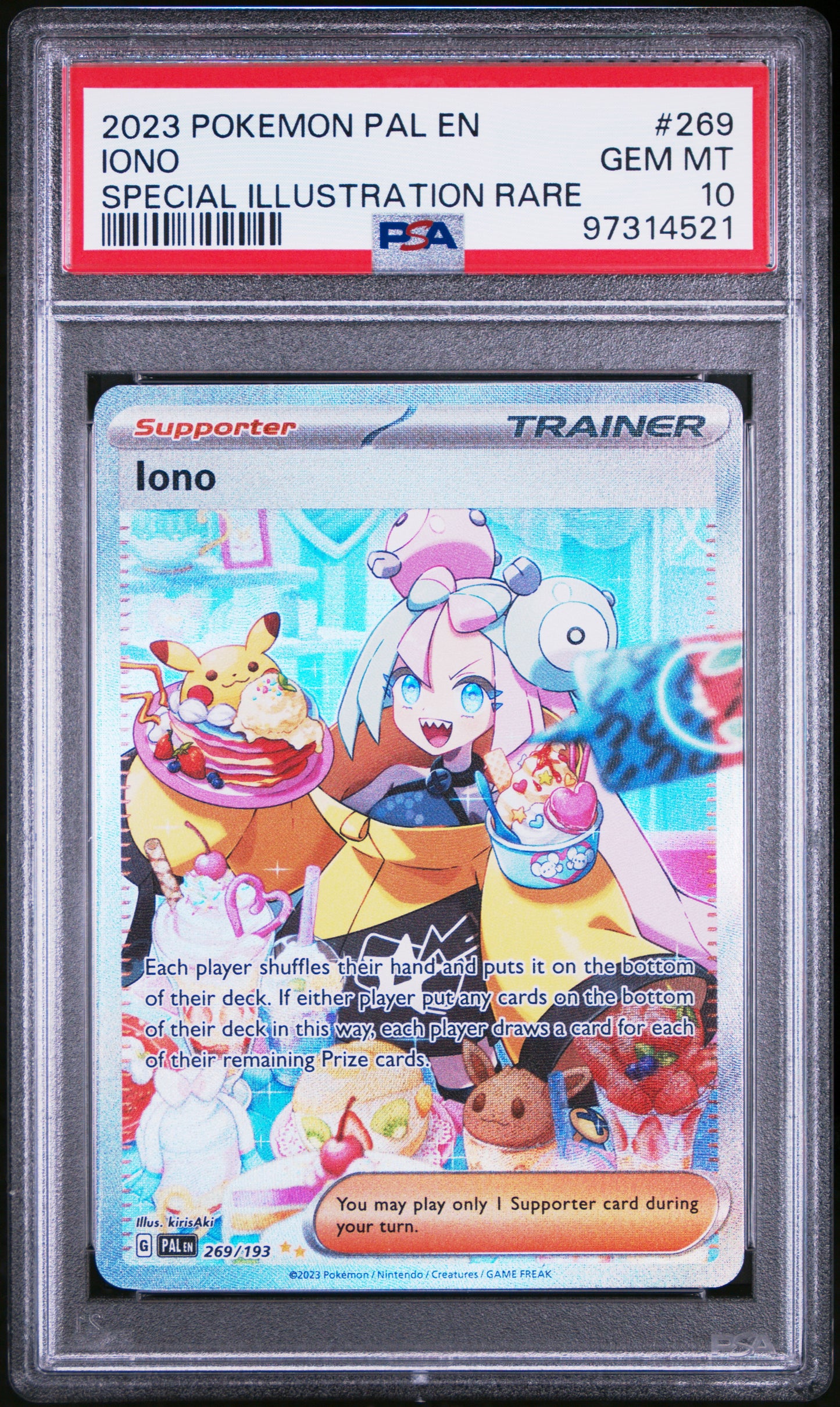 2023 Pokemon Pal En-Paldea Evolved #269 Iono PSA 10