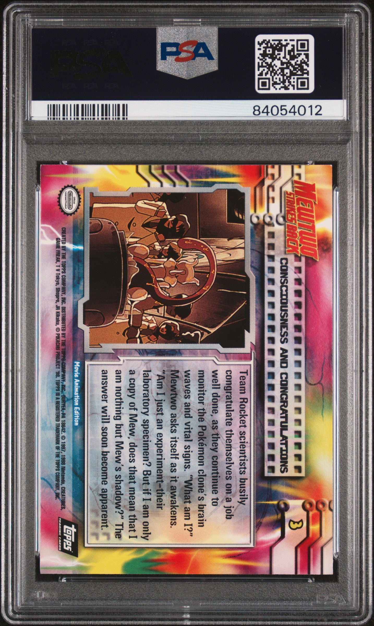 1999 Topps Pokemon The Movie Edt #3 Movie Edition PSA 7