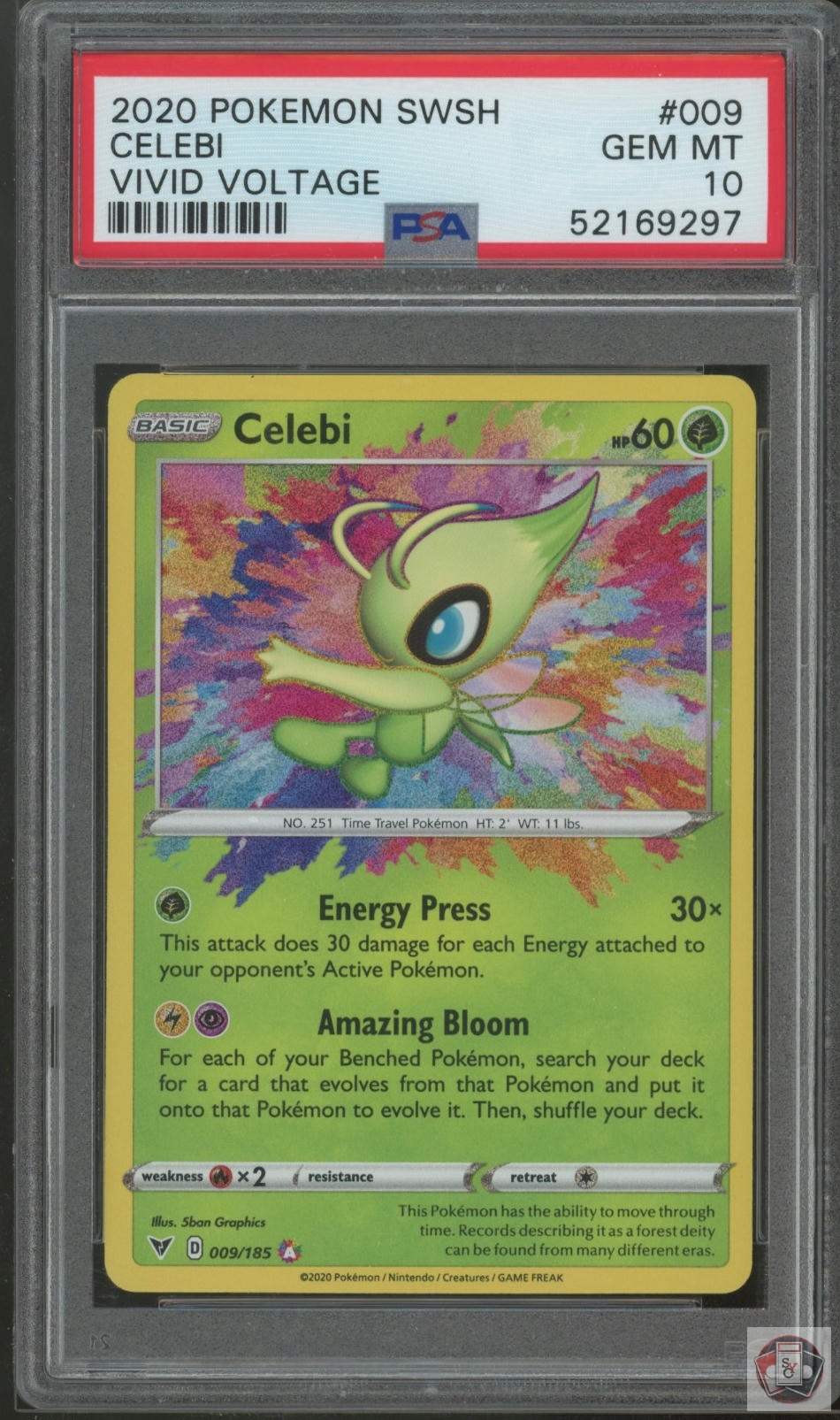 Celebi 009/185 Vivid Voltage Pokemon PSA 10