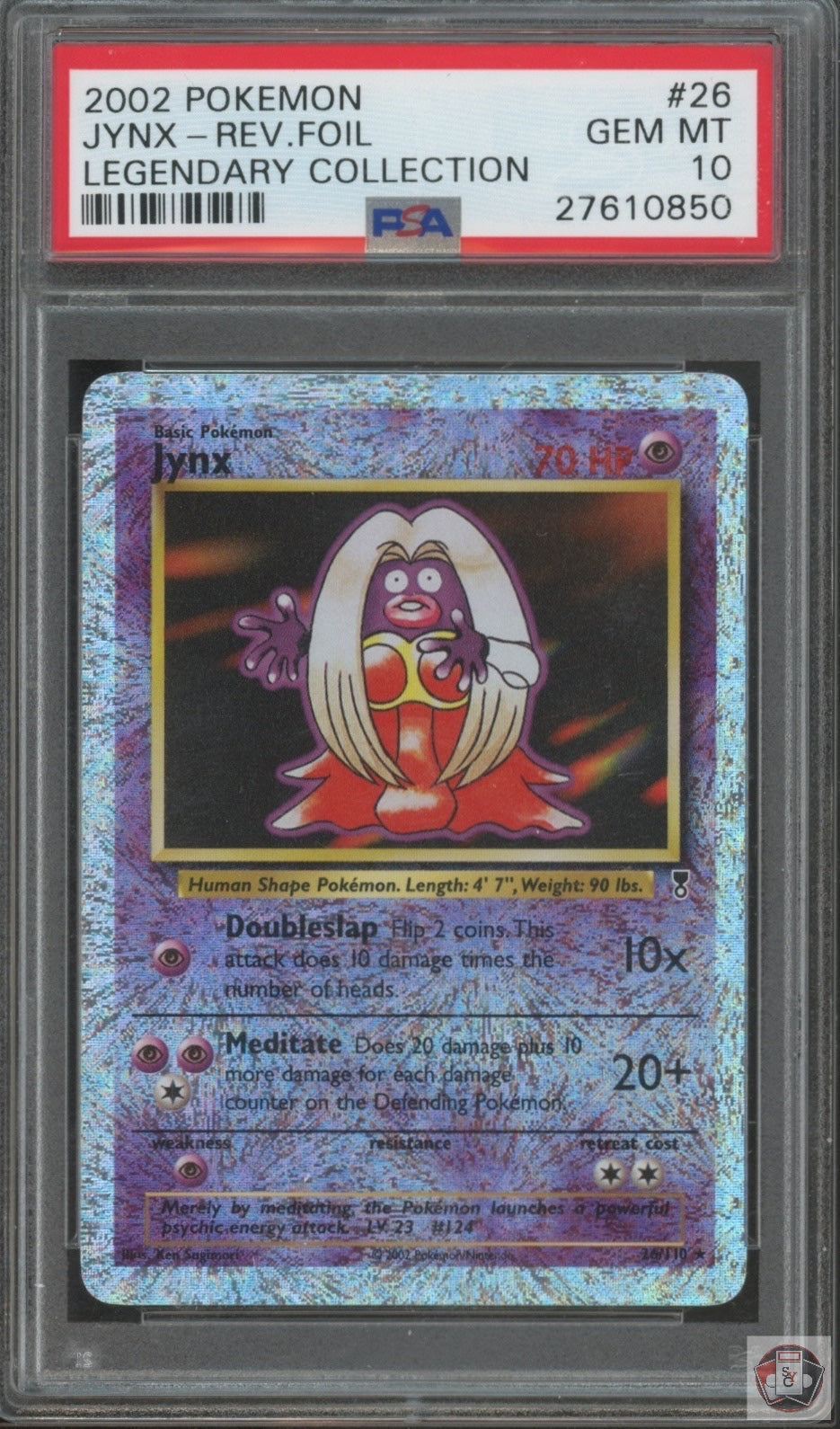 Jynx Reverse Holo 26/110 Legendary Collection Pokemon PSA 10