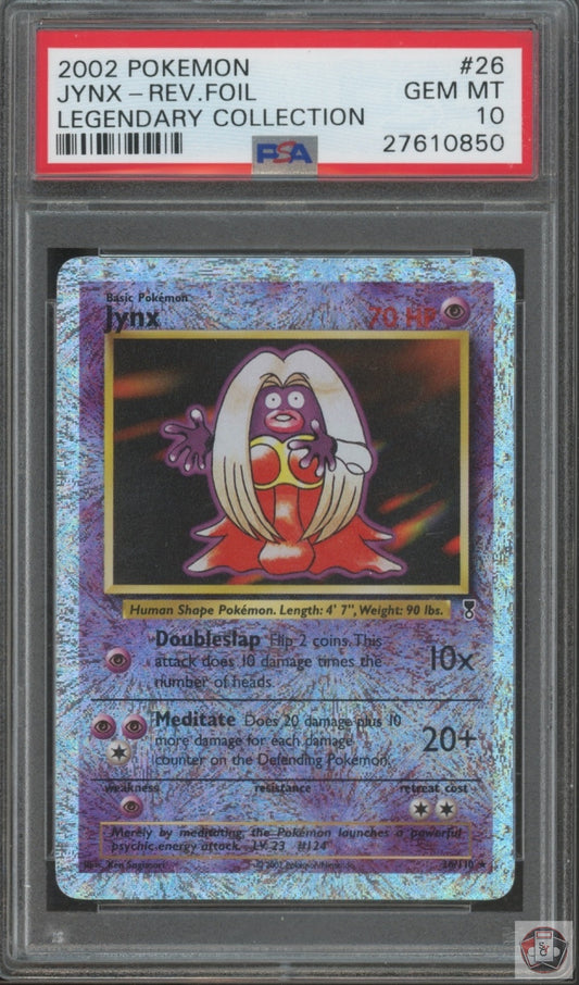Jynx Reverse Holo 26/110 Legendary Collection Pokemon PSA 10