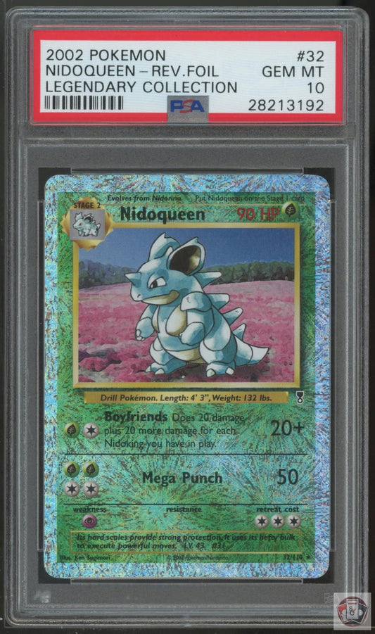 Nidoqueen Reverse Holo 32/110 Legendary Collection Pokemon PSA 10