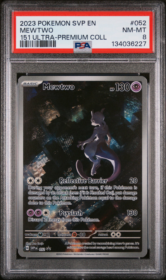 Mewtwo 052/165 151 Ultra-premium Collection Pokemon PSA 8