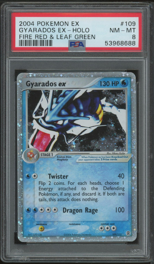 2004 Pokemon Ex Fire Red & Leaf Green #109 Gyarados Ex-Holo PSA 8
