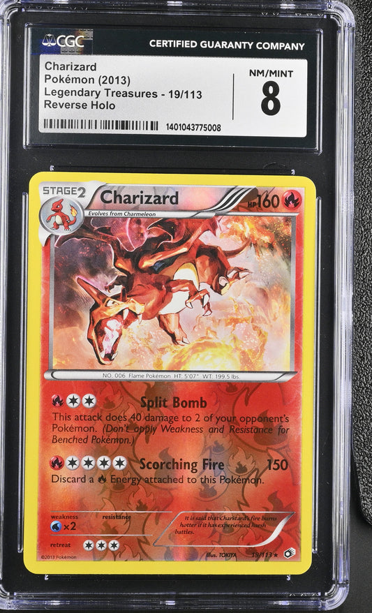 2013 Legendary Treasures #19/113 Charizard CGC 8