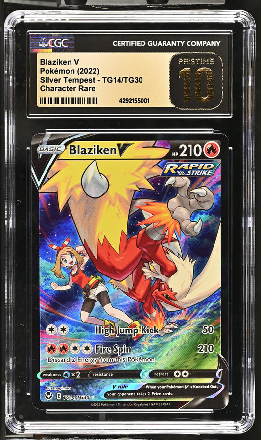 2022 Silver Tempest #TG14/TG30 Blaziken V CGC 10