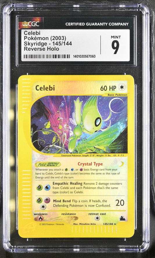 2003 Skyridge #145/144 Celebi CGC 9