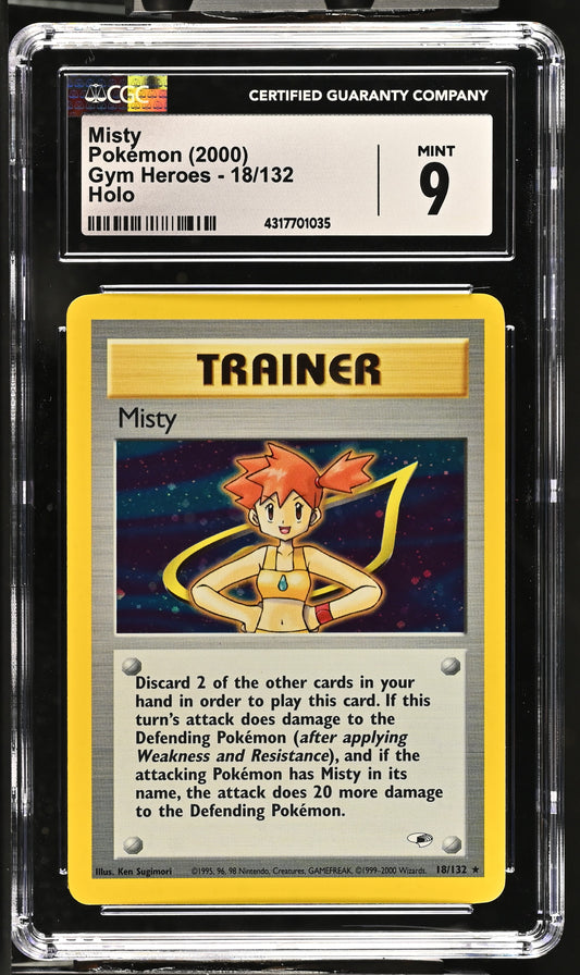 2000 Gym Heroes #18/132 Misty CGC 9