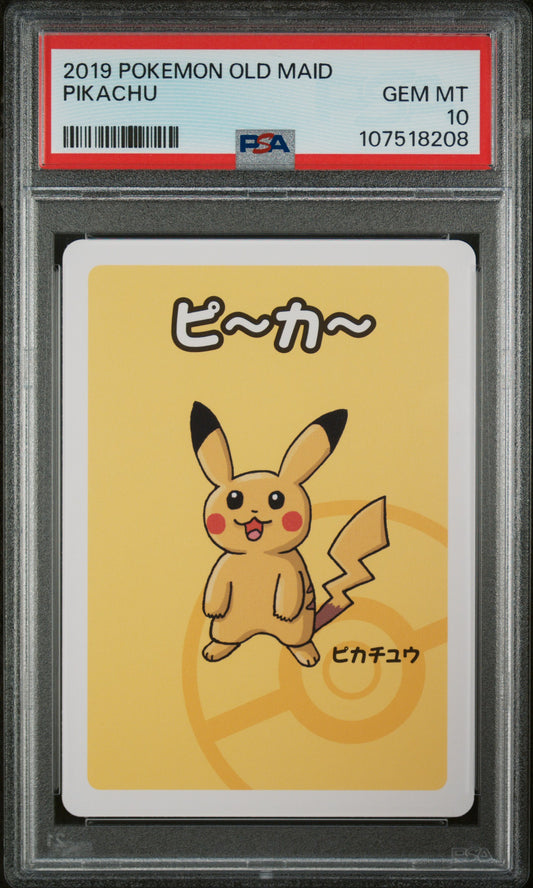 2019 Pokemon Old Maid Pikachu PSA 10