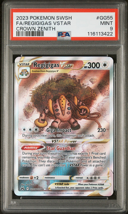 2023 Pokemon Sword And Shield Crown Zenith #GG55 Fa/Regigigas Vstar PSA 9
