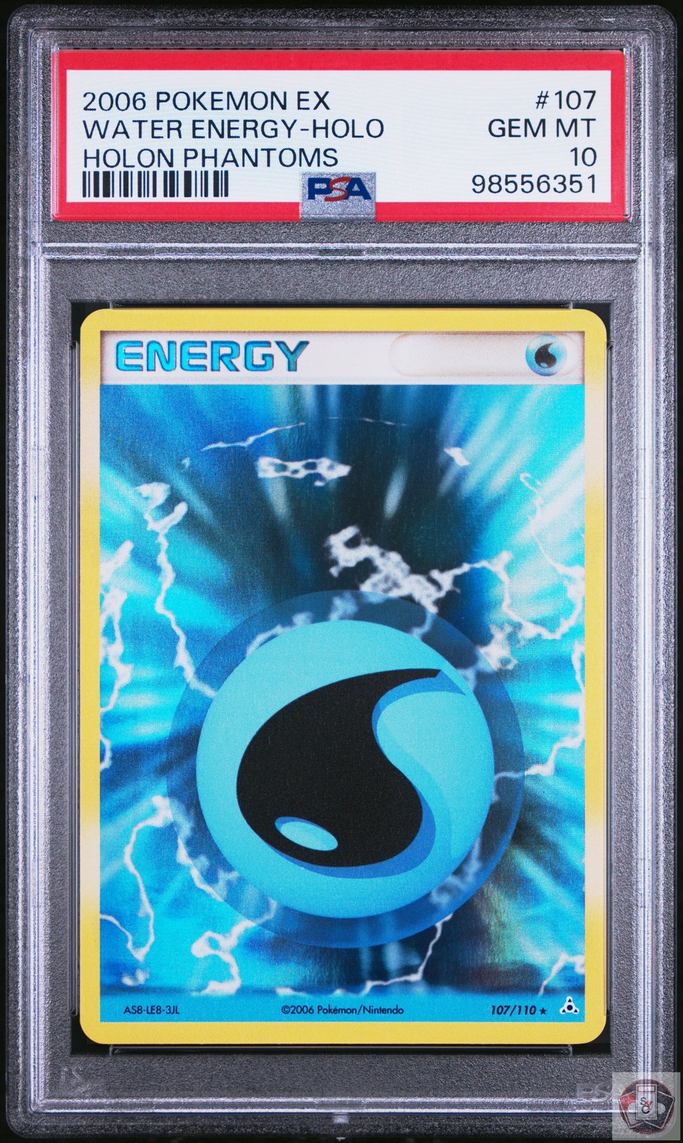 Water Energy Holo 107/110 Holon Phantoms Pokemon PSA 10