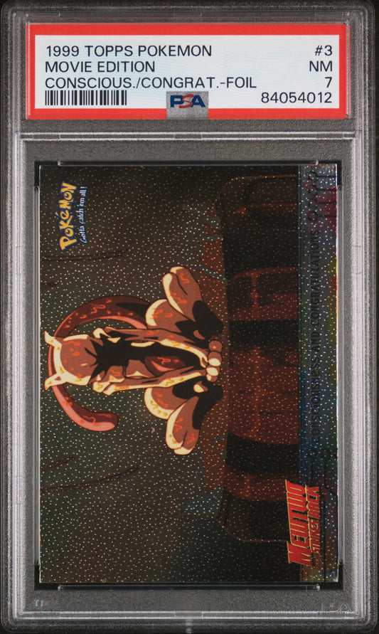 1999 Topps Pokemon The Movie Edt #3 Movie Edition PSA 7