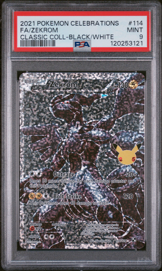 2021 Pokemon Celebrations Classic Collection #114 Fa/Zekrom PSA 9