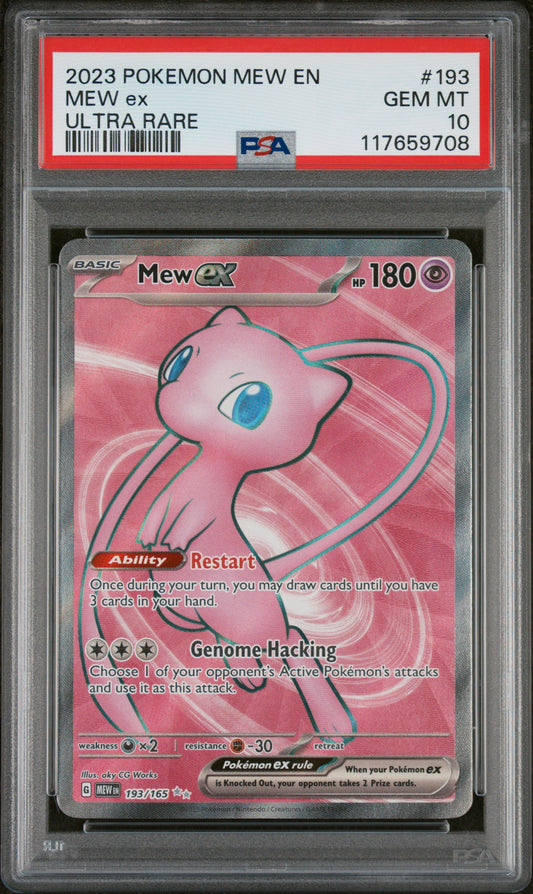 2023 Pokemon Mew En-151 #193 Mew Ex PSA 10