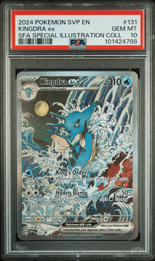 2024 Pokemon Svp En-Sv Black Star Promo #131 Kingdra Ex PSA 10