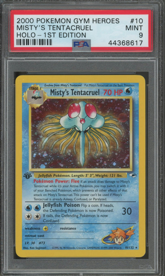 2000 Pokemon Gym Heroes #10 Misty'S Tentacruel PSA 9