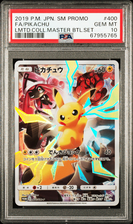 2019 Pokemon Japanese Sm Promo #400 Fa/Pikachu PSA 10