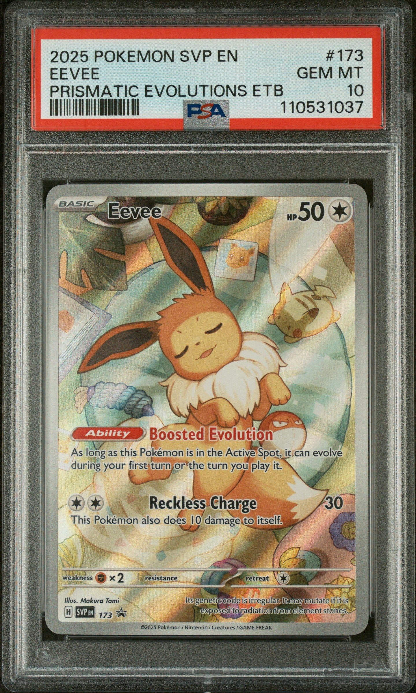 2025 Pokemon Svp En-Sv Black Star Promo #173 Eevee PSA 10