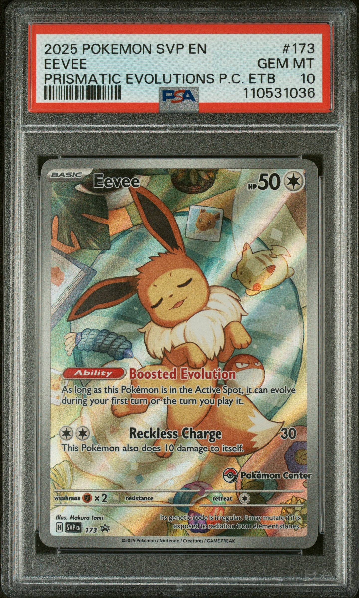2025 Pokemon Svp En-Sv Black Star Promo #173 Eevee PSA 10 PC