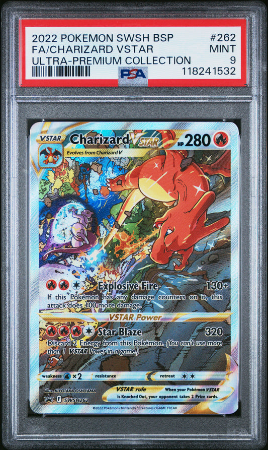 Charizard Vstar 262 Sword & Shield UPC Pokemon PSA 9