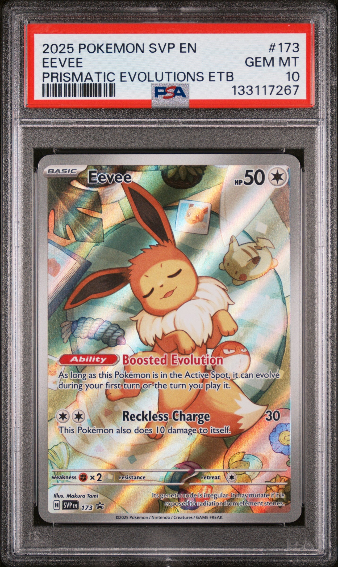 Eevee 173/131 Prismatic Evolutions Elite Trainer Box Pokemon PSA 10