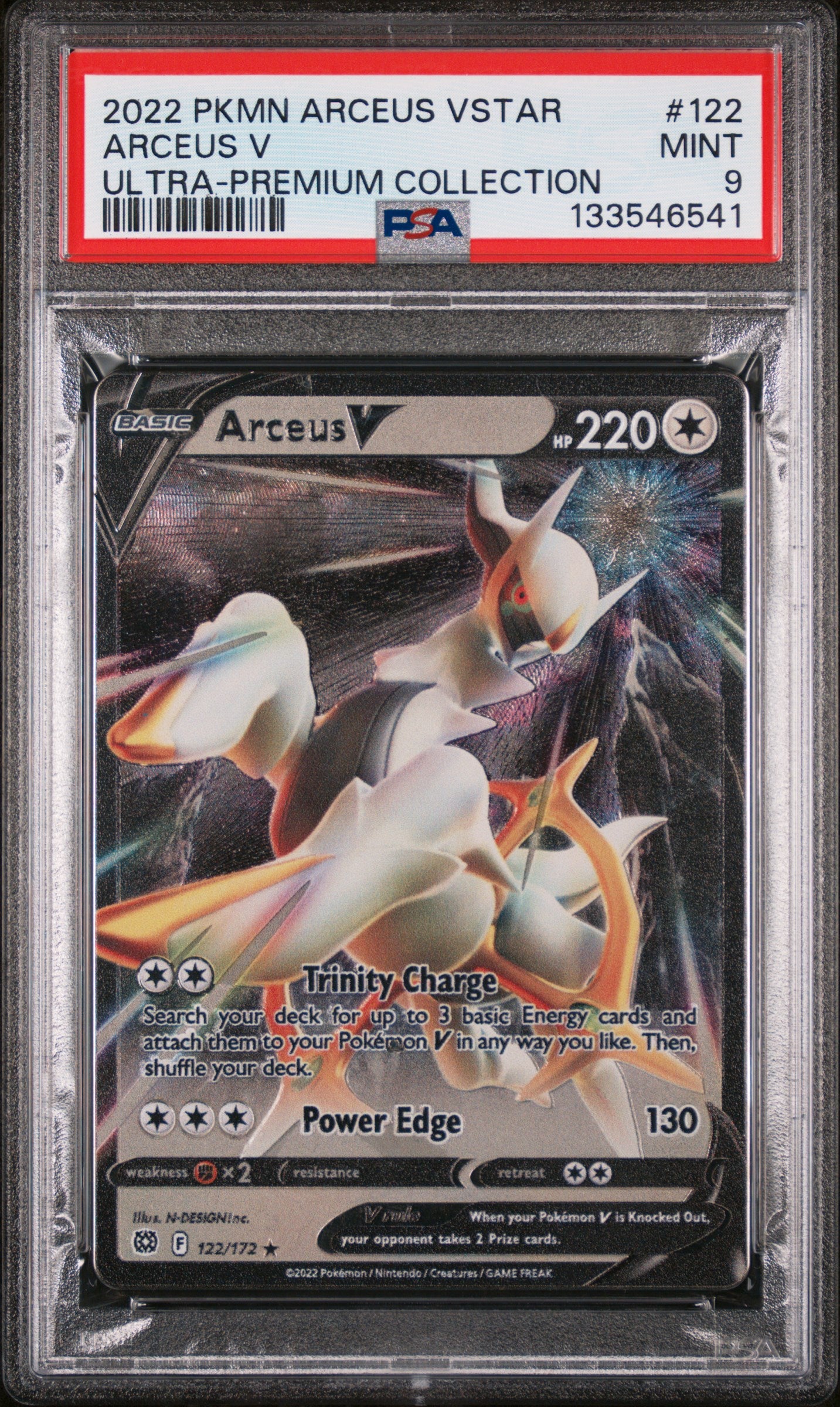 Arceus V 122/99 Arceus Vstar Ultra-premium Collection Pokemon PSA 9
