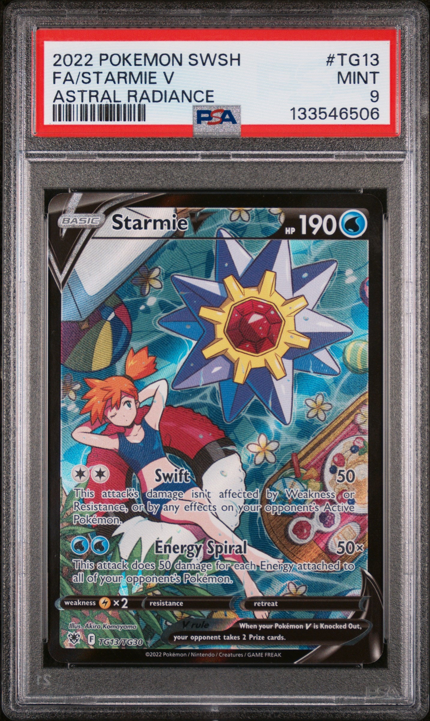 Starmie V TG13/TG30 Astral Radiance Pokemon PSA 9