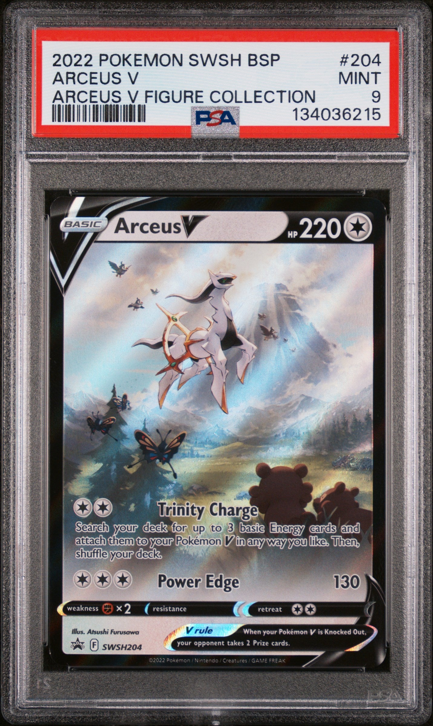 Arceus V 204/99 Figure Collection Swsh Black Star Promo Pokemon PSA 9