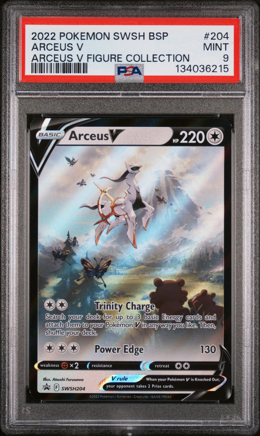 Arceus V 204/99 Figure Collection Swsh Black Star Promo Pokemon PSA 9