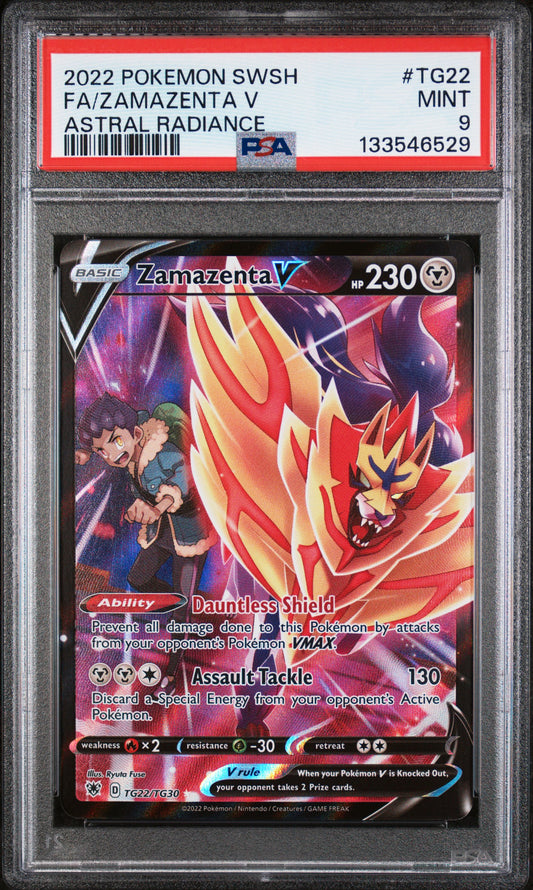 Zamazenta V TG22/TG30 Astral Radiance Pokemon PSA 9